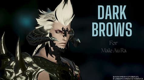 Dark Brows For Male Aura The Glamour Dresser Final Fantasy Xiv Mods
