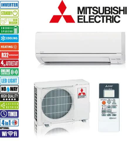 Mitsubishi M Series Btu Wall Mounted Heat Pump Air Conditioning