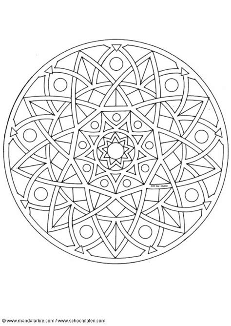 Color By Number Mandala Printable