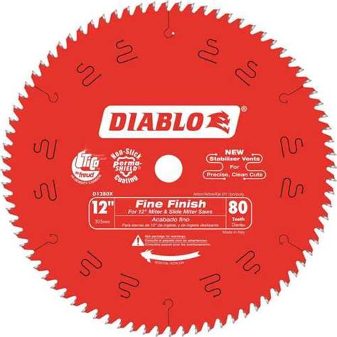 Diablo D1280x Diablo 12 In X 80 Teeth Finishing Saw Blade