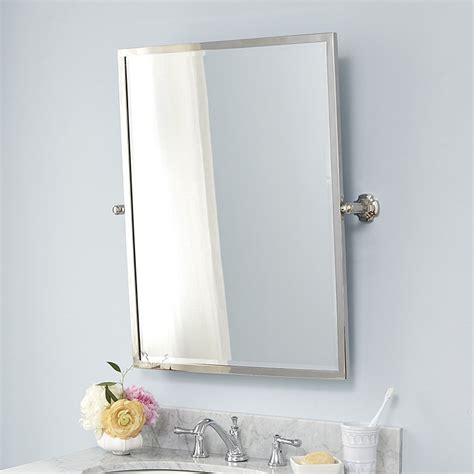 This mirror also has transitional tilt. Laurens Pivot Bath Mirror | Ballard Designs