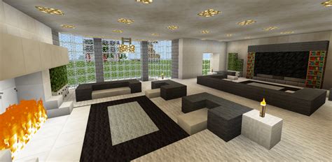 Tour + download | minecraft bedrock. 2018 Minecraft Modern Living Room - Neutral Interior Paint Colors Check more at http://www ...