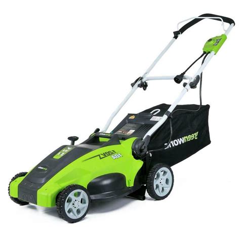 Greenworks Corded Electric Lawn Mower Lightweight Collapsible Push
