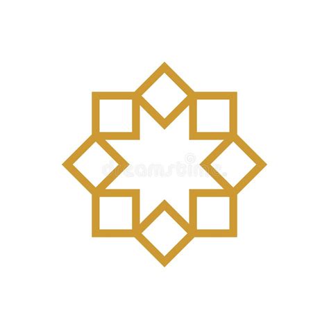 Islamic Ornament Vector Flat Design Illustration Stock Vector