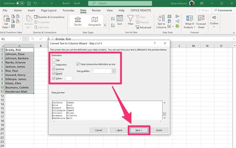 How To Split Cells Into Columns In Microsoft Excel Using The Text To