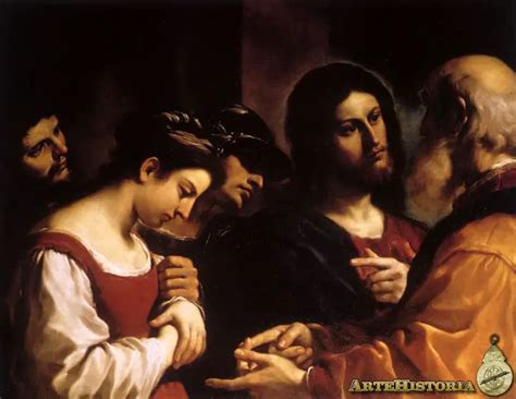 Cristo y la mujer adúltera artehistoria com