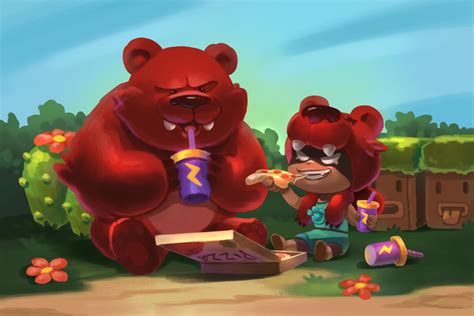 Also, her super attack can be thrown over walls, so it can be useful to dealing with enemies that are hiding behind a wall. Brawl Stars Fan Art nita : Brawlstars