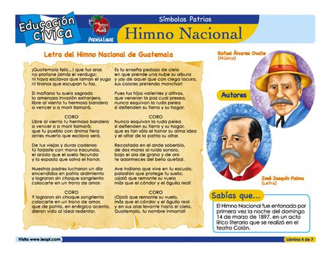 Himno Nacional De Guatemala El Universo De Leo