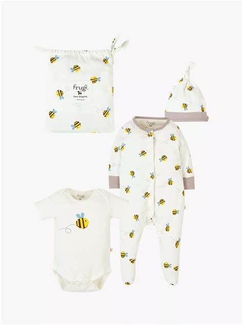 Frugi Bee Babywear Set White At John Lewis And Partners