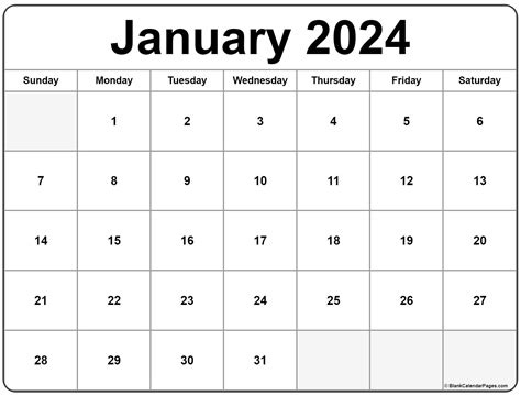 Free Printable Monthly Calendar January 2022