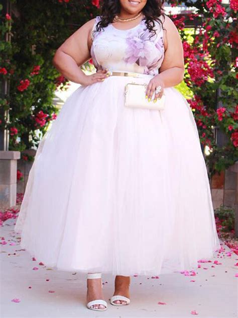 White Grenadine High Waisted Tulle Tutu Plus Size Homecoming Party