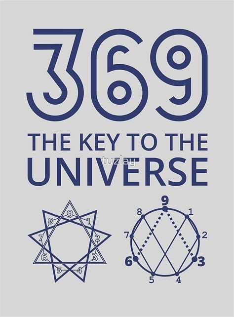 369 The Key To The Universe By Tuzlay Redbubble