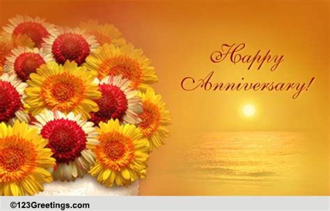 Wedding Anniversary Wishes Free Flowers Ecards Greeting Cards 123