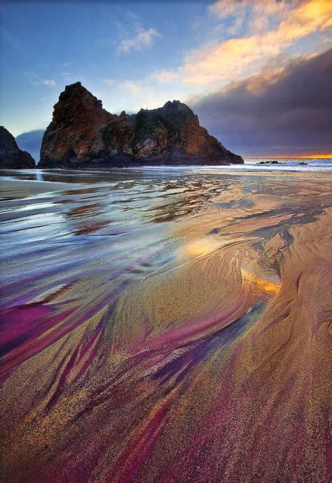 The Most Exotic Beaches In The World Pfeiffer Purple Sand Beach