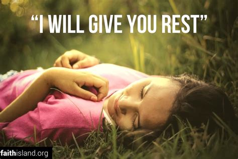 I Will Give You Rest Matthew 1128 Explained Faith Island