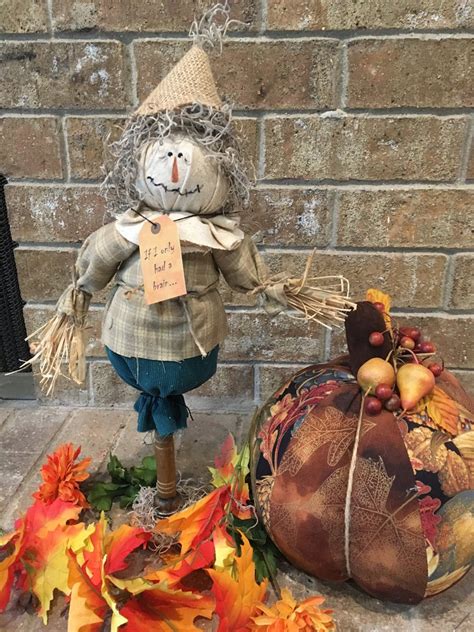 I cannot scare the birds away. Primitive Scarecrow Rustic Bobbin Scarecrow Vintage | Etsy ...