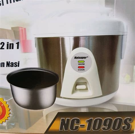 If you do not have your cooker's manual, use the first example, to be safe, or be even more cautious and use 1 1/3 liter of rice to 2 2/3 liter of water, for only half your. Jual rice cooker mini natsuper 1 LITER magic com kecil di ...