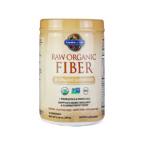 Raw Organic Fiber Powder Garden Of Life Fiber Supplements