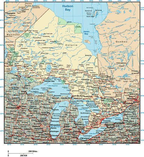 Free Printable Map Of Ontario Printable Free Templates Download