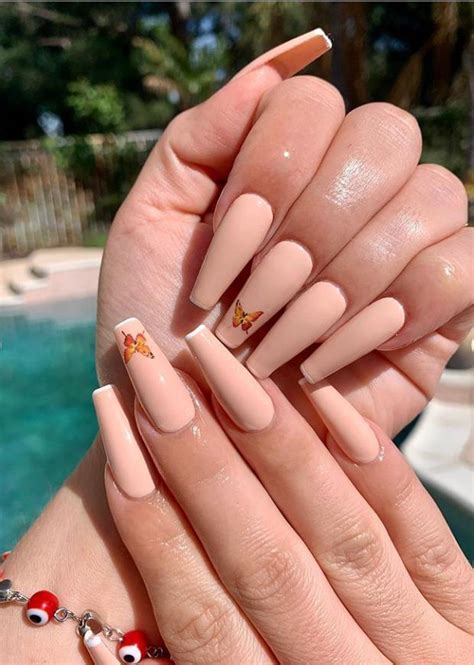 Shop ulta for nail polish and nail care products. Super Suitable For Summer Butterfly Acrylic Long Coffin Nails Art, Butterflies Dancing At Your ...