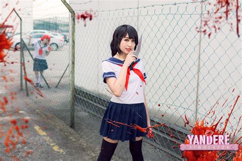 Ayano Aishi And Info Chan Cosplay By 櫻櫻 Xiiao Ying Yandere Simulator