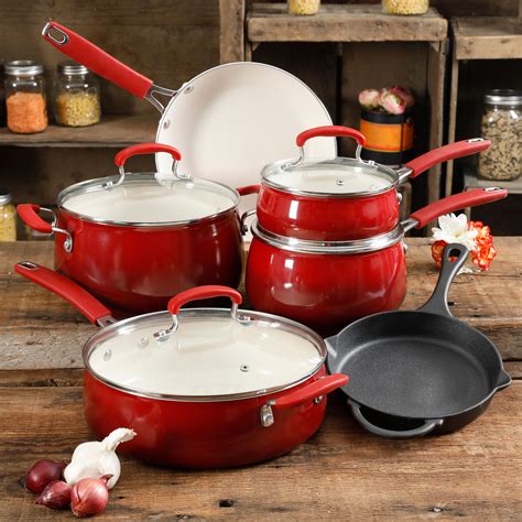 4 pioneer woman vs rachael ray cookware set. The Pioneer Woman Classic Belly 10 Piece Ceramic Non-stick ...