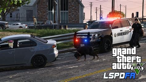 Gta 5 Lspdfr Ep12 Los Santos Sheriff K9 Unit Patrol Youtube