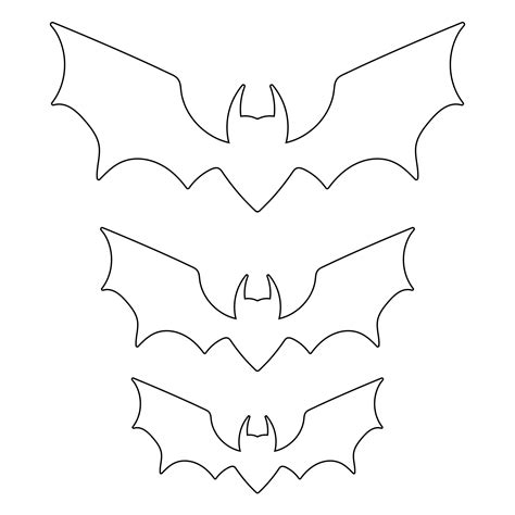 15 Best Halloween Bat Stencil Cutouts Printable Pdf For Free At Printablee