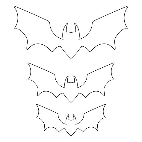 Free Bat Template Printable Printable Word Searches