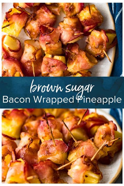 Bacon Wrapped Pineapple With Brown Sugar 4 Ingredients