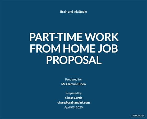 Free Work From Home Proposal Templates 23 Download In Pdf Word