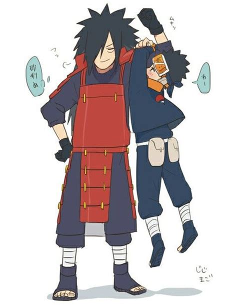 Obito Is Like Madaras Little Son A This Is So Cute Naruto