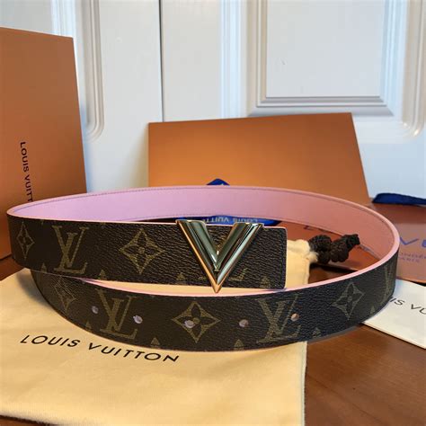 Louis Vuitton Lv Woman Belt Original Leather Version Reversible