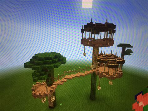 awesome minecraft tree houses