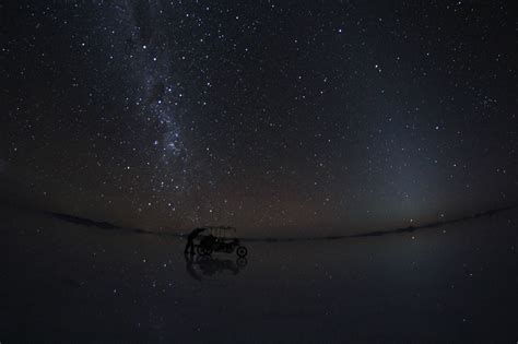 The Worlds Largest Natural Mirror At Night Salar De Uyuni Bolivia