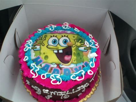 spongebob cake for girls