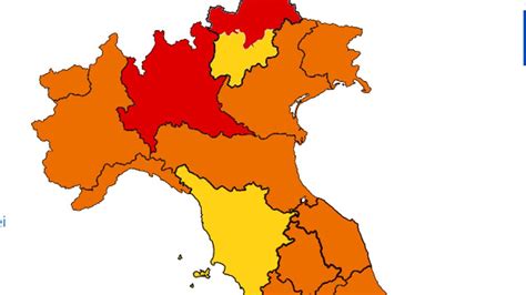Da domani le regioni cambiano colore: Dal 17 al 31 gennaio Piemonte in zona arancione | Zona ...