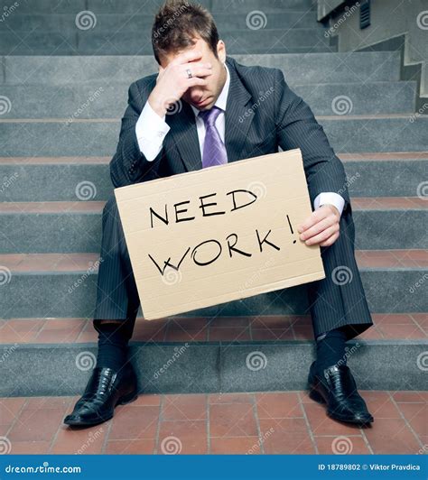 Looking For A Job Stock Photo Image Of Showing Crisis 18789802