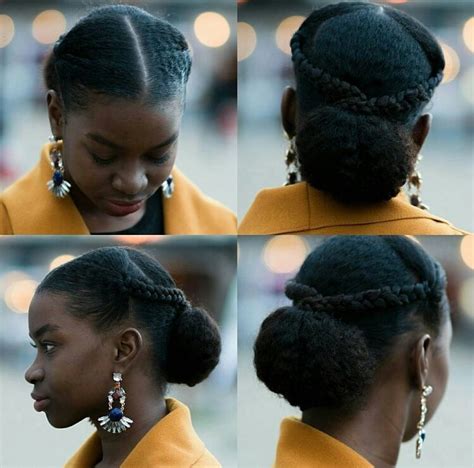 You can pack your head into a gallant bun for a nicer look. oyinhandmade: Loving this sleek updo w/braids and a bun! # ...