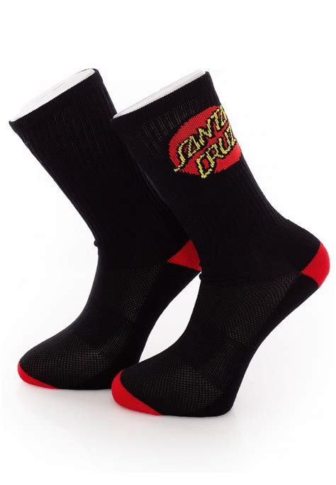 Santa Cruz Classic Dot Pack Of 2 Assorted Socks Impericon Uk