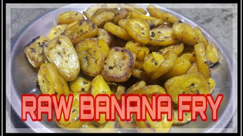 This recipe can be done very quickly and easily.raw bananas are very healthy ,they are a good source of fiber, minerals and vitamins, high in potassium. Raw banana fry recipe |~ Fork & Spoon - YouTube