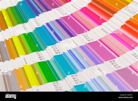 Open Color Guide Scheme Closeup Stock Photo Alamy