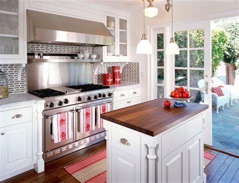 You can easily liven up a kitchen by using a bright or unusual color palette, but most kitchen designs do not incorporate them. unique small kitchen island ideas wood countertop wood ...