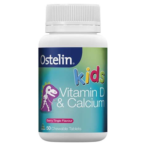 Children's calcium and vitamin d supplement. Ostelin Vitamin D & Calcium Kids Chewable 50 - My Chemist