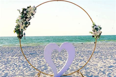 Circle Wedding Metal Arch Express Shipping Included Days