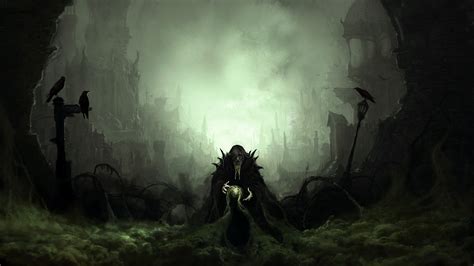 Fantasy Art Spooky Necromancers Wallpapers Hd Desktop