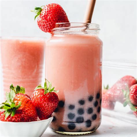 Strawberry Milk Tea Boba My Vegan Minimalist