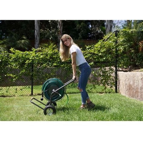 Yard Butler Portable 200 Foot Capacity Steel Garden Outdoor Hose Reel Truck Outdoor Hose Reel