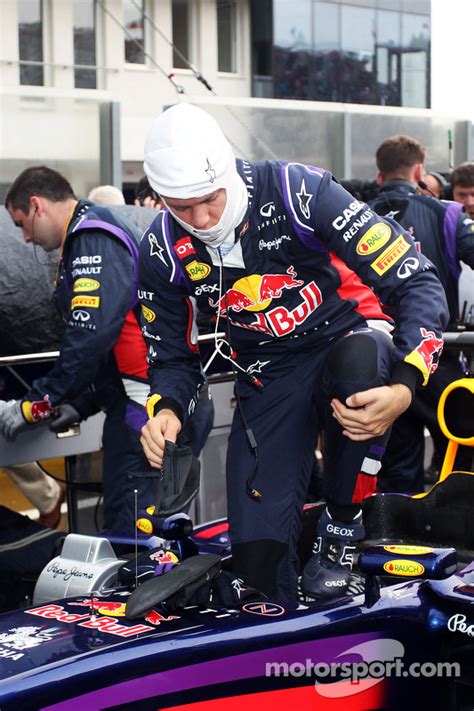 Sebastian Vettel Red Bull Racing Rb On The Grid At Hungarian Gp