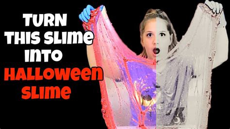 Turn Gross Slimes Into Halloween Slime Challenge Youtube